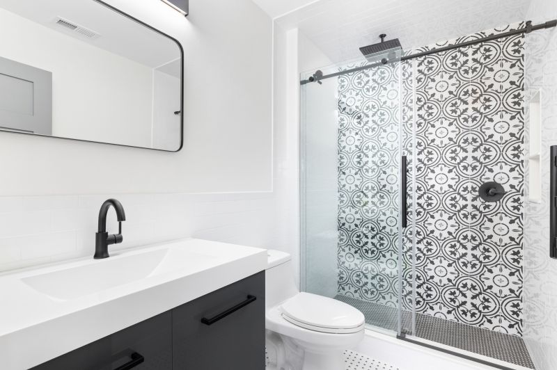 Large Format Tiles in a Walk-in Shower