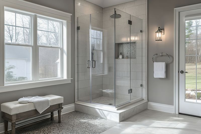 Corner Shower with Folding Door